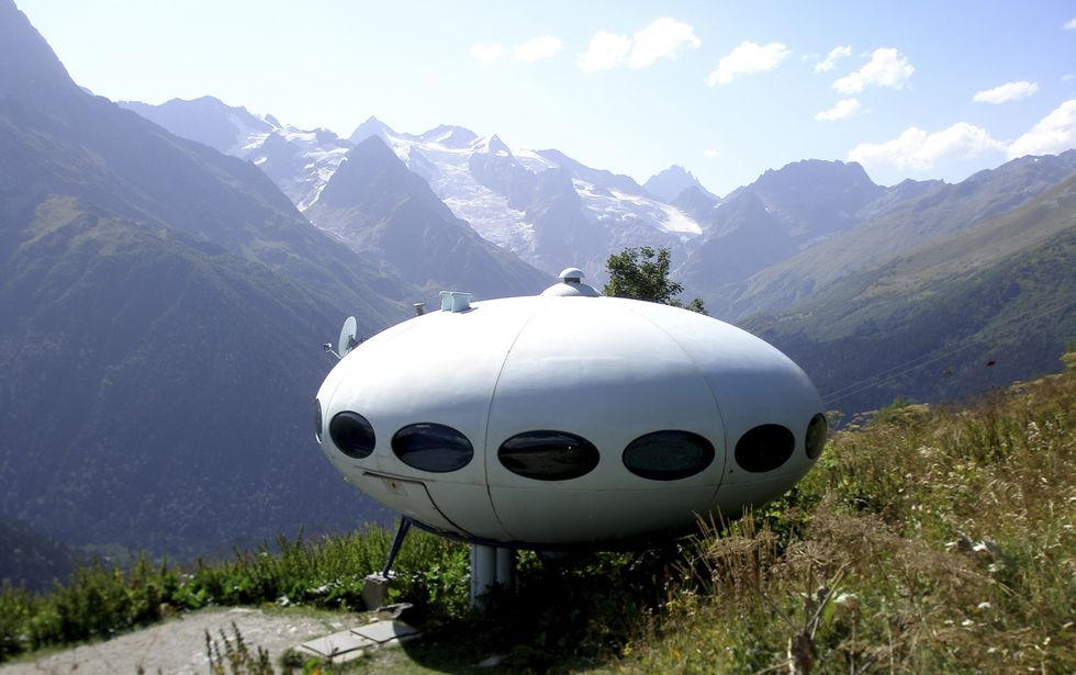 Ejemplar de la casa Futuro en la montaña. Fuente: Getty Images