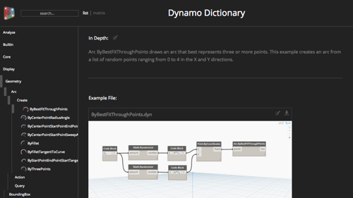 Interfaz de Dynamo, uno de los software libres más utilizados por arquitectos e ingenieros dentro del entorno BIM
