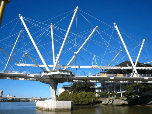 Fotografia del puente de kurilpa en Australi
