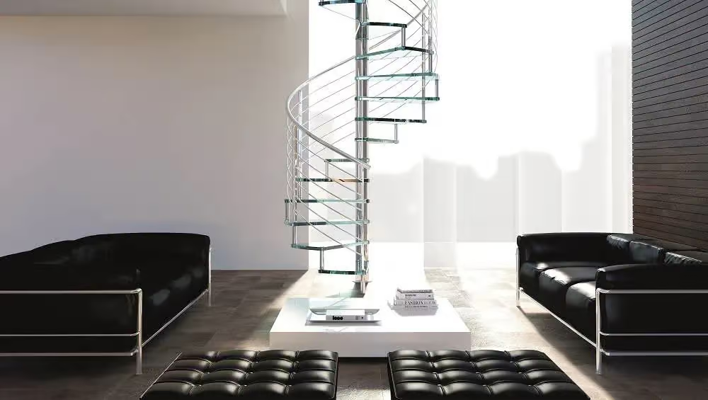 Escalera helicoidal. 