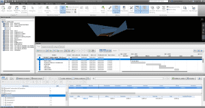 Figura 10. Aspecto del modelo importado a Navisworks con la planificación de obra.