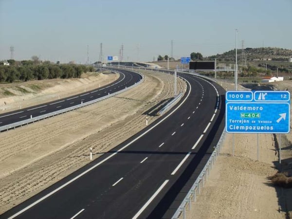 tipos de carreteras autopistas