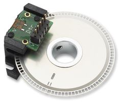 Ejemplificación de un encoder óptico. Farnell.com