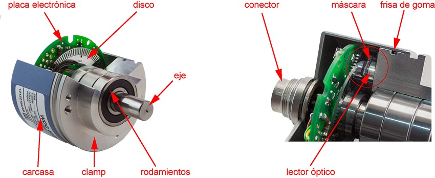 Seccion explicativa de un encoder. Contaval.es